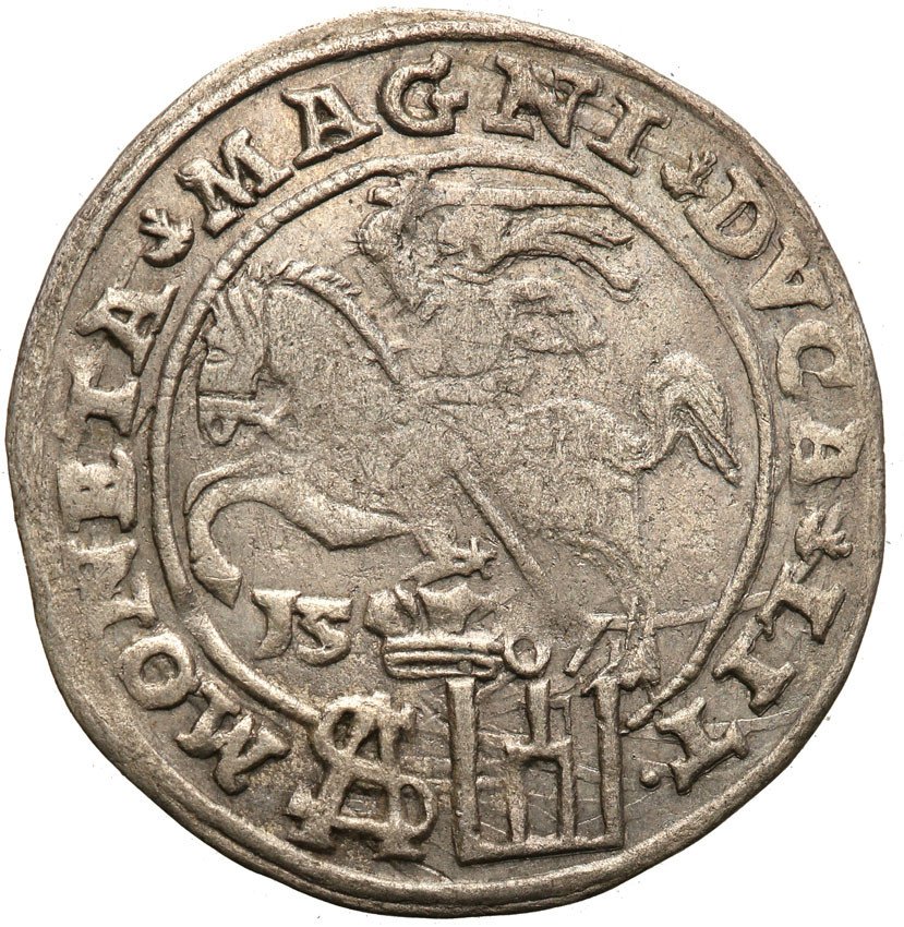 Zygmunt II August. Grosz 1567, Tykocin (R6)